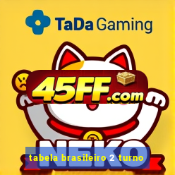 tabela brasileiro 2 turno